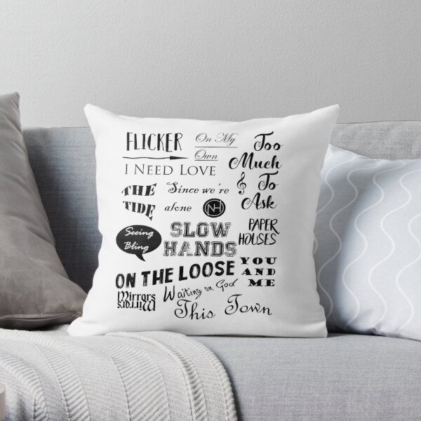 Flicker Songs | Niall Horan Throw Pillow RB3010 product Offical niall-horan Merch