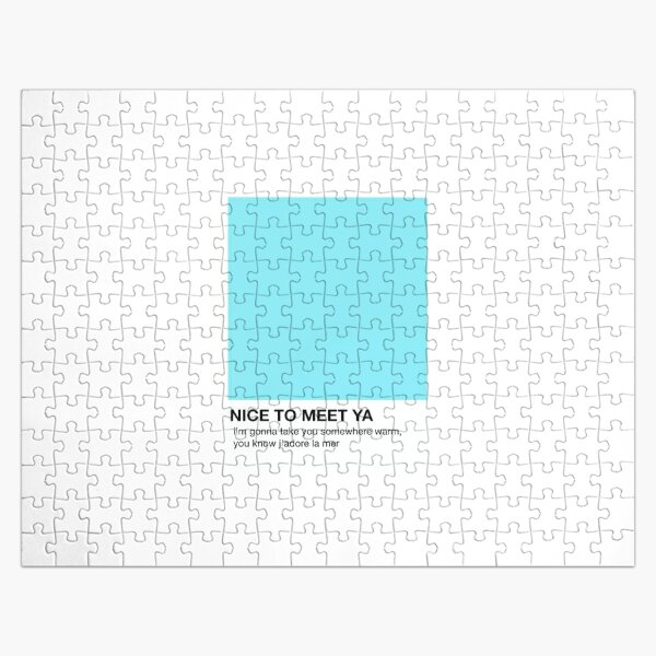 nice to meet ya by niall horan pantone Jigsaw Puzzle RB3010 product Offical niall-horan Merch